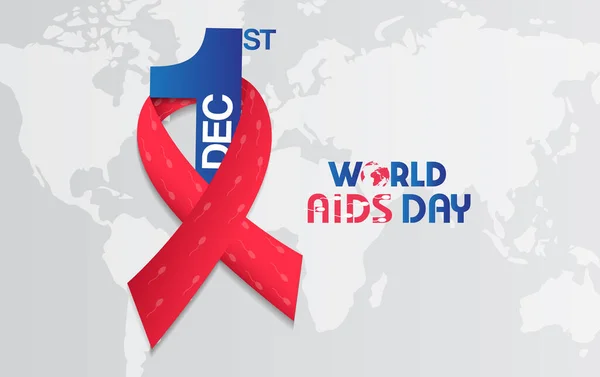 Ілюстрація Світового Дня Боротьби Снідом Всесвітній День Допомоги Грудня — стоковий вектор