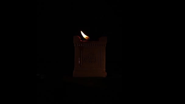 Lampe Huile Artisanale Traditionnelle Utilisée Deepavali Maha Shivaratri Nombreux Autres — Video