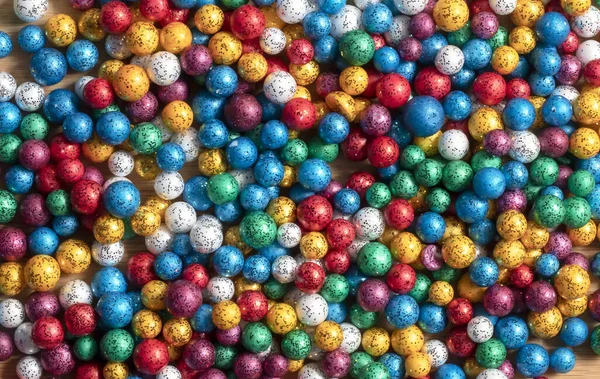 Petite Taille Multicolore Boules Décoratives Thermocol — Photo