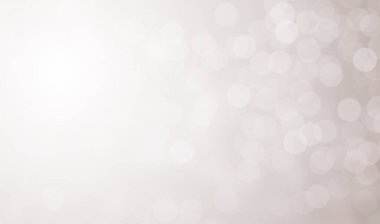 Bokeh ışıkları olan beyaz bulanık arkaplan. Noel arkaplanı