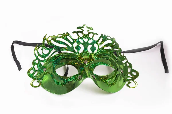 Carnaval Masker Geïsoleerd Witte Achtergrond — Stockfoto