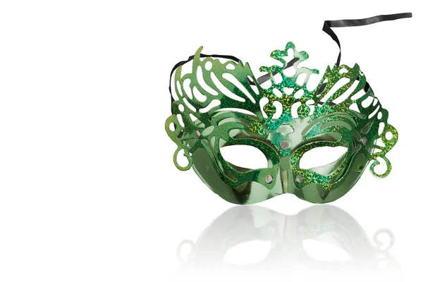 Carnaval Masker Geïsoleerd Witte Achtergrond — Stockfoto