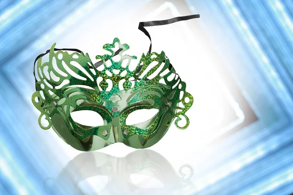Beautiful Carnival Mask Blurred Lights Purim — Stock Photo, Image