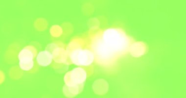 Bokeh ışıkları yeşil ekran animasyonunda. Noel, Yeni Yıl, Diwali ve diğer tüm festivaller için uygun
