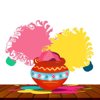 Mutlu Holi Hindu Şenlik Renkleri Kutlama Arkaplanı