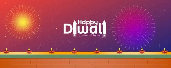 Feliz Fundo Festival Diwali Com Biscoitos Ilustração Uma Casa Indiana — Vetor de Stock