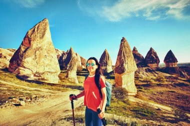 Sırt çantaları, açık havada ile insanların yaya turizm, seyahat.
