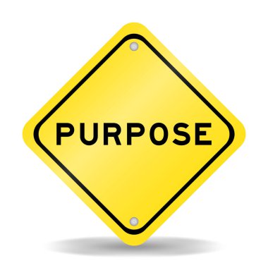 Beyaz arkaplanda kelime amacı olan sarı renk taşıma işareti