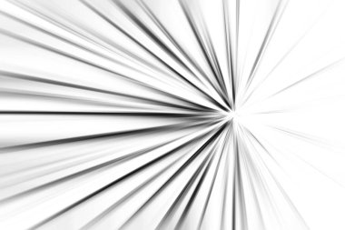 Beyaz arkaplanda hız hareketi ya da patlama ya da yakınlaştırma kullanımı olarak balkon hattı