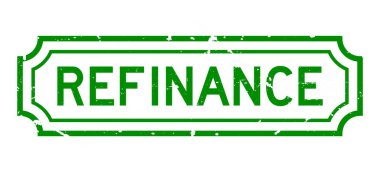 Grunge Green beyaz arka planda lastik mühür kelimesini yeniden finanse ediyor.