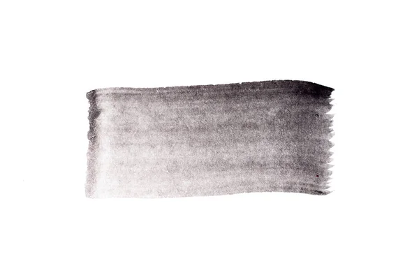 Fekete Színű Akvarell Kézimunka Négyzet Vonalú Ecset Fehér Papír Háttér — Stock Fotó