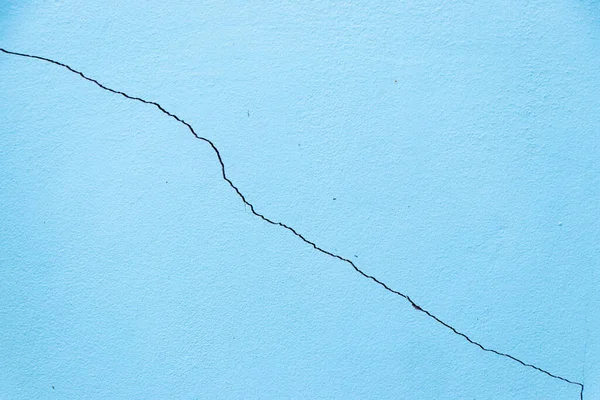 Blå Färg Sprucken Betong Vägg Strukturerad Bakgrund — Stockfoto