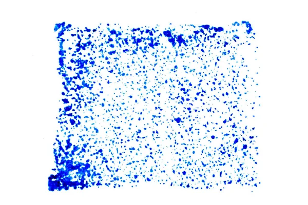 Μπλε Χρώμα Μελάνι Τετράγωνο Σχήμα Υφή Φόντο Σφραγίδα Πλαίσιο Αντίγραφο — Φωτογραφία Αρχείου