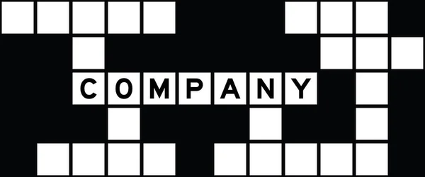 Alphabet Letter Word Company Croswords Puzzle Background — Vetor de Stock