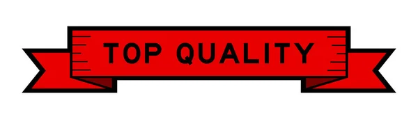 Banner Fita Cor Vermelha Vintage Com Qualidade Superior Palavra Fundo — Vetor de Stock