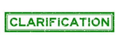 Grunge yeşil açıklama kelime kare kauçuk mühür beyaz arka planda