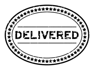 Grunge, beyaz arka planda oval lastik mühür damgası getirdi.