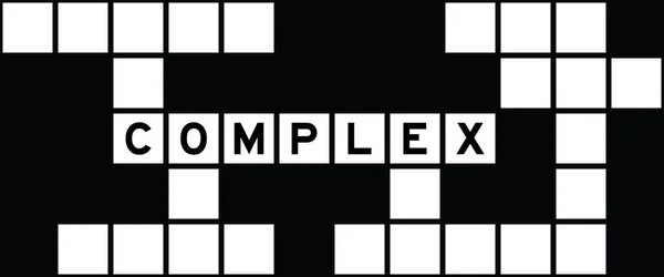 Alphabet Letter Word Complex Crossword Puzzle Background — стоковий вектор