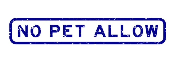 Grunge Blue Pet Permitir Sello Goma Cuadrada Palabra Sobre Fondo — Archivo Imágenes Vectoriales