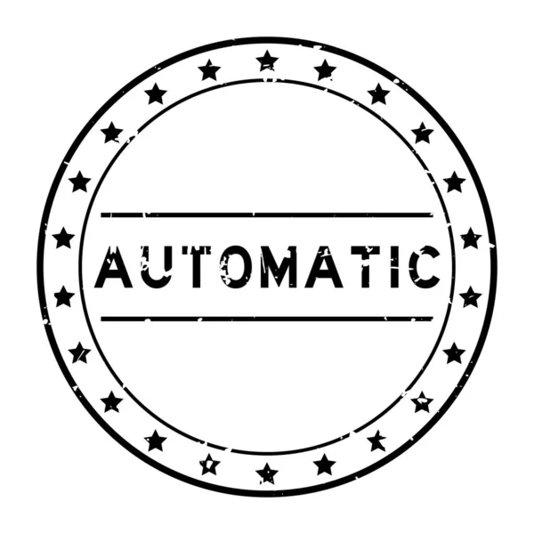 Черная Автоматическая Печать Белом Фоне — стоковый вектор