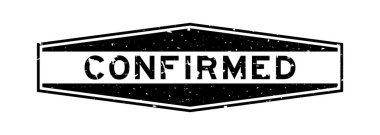 Grunge siyah sözcüğü, beyaz arka planda altıgen plastik mühür damgası