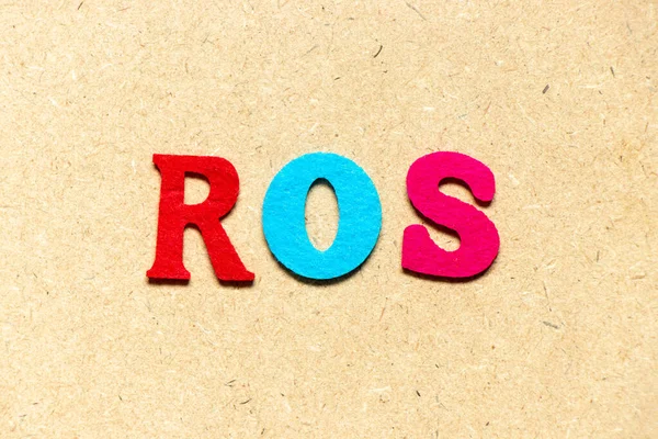 장작더미 천연색 알파벳 알파벳 Ros — 스톡 사진