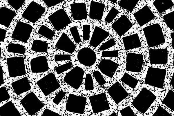 Grunge Fekete Fehér Textúra Háttér Kör Sugár Alakú Vector Használat — Stock Vector