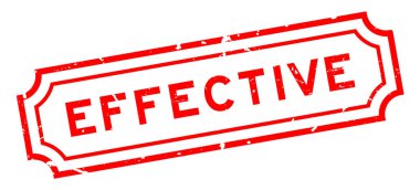 Grunge kırmızı etkili kelime beyaz arka planda lastik mühür