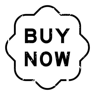 Grunge Black şimdi beyaz arka planda lastik mühür damgası.