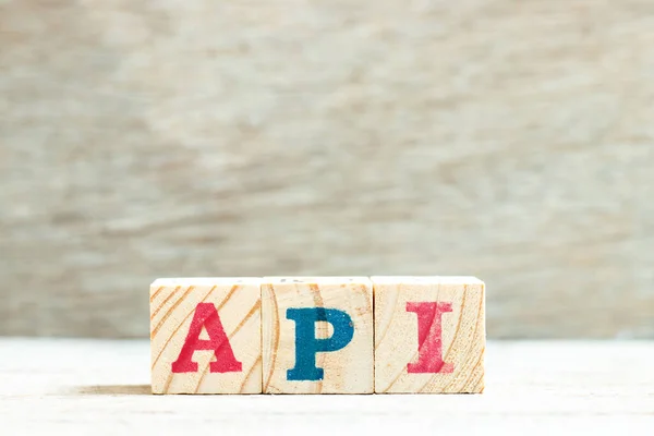 Alphabet Letter Block Word Api Абревіатура Application Programming Interface Або — стокове фото