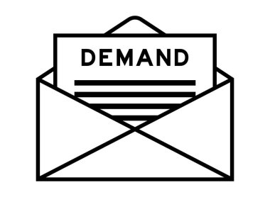 Zarf ve mektup başlığı olarak kelime talebi işareti