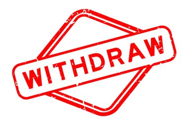 Grunge kırmızısı beyaz arka planda lastik mühür sözcüğünü çek