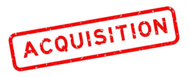 Grunge kırmızı satın alma sözcüğü beyaz arka planda kare kauçuk mühür damgası