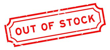 Grunge kırmızı dışında hisse senedi kelime lastik mühür damgası beyaz arka plan üzerinde