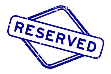 Grunge mavi sözcüğü beyaz arka planda lastik mühür damgası