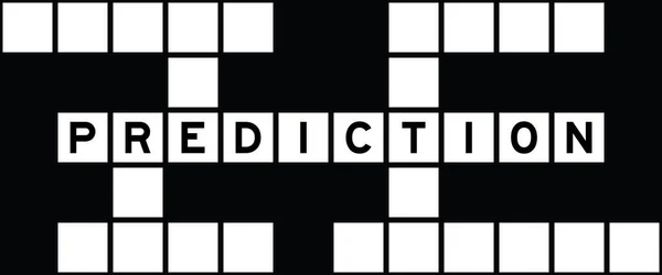 Alphabet Letter Word Prediction Crossword Puzzle Background — Vettoriale Stock