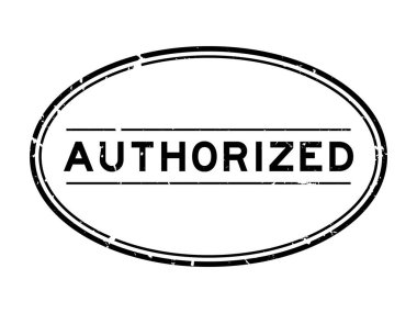 Grunge siyah kelime oval lastik mühür beyaz arka planda