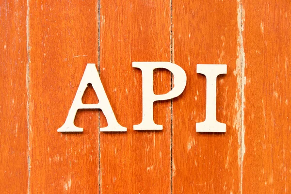 Літера Alphabet Словосполученні Api Абревіатура Інтерфейсу Програмування Додатків Або Активний — стокове фото