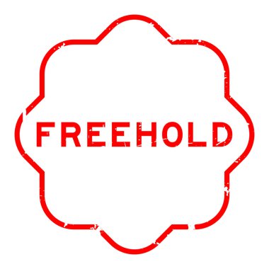 Grunge kırmızı sözcüğü beyaz zeminde kauçuk mühür damgası