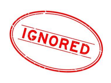 Grunge kırmızı kelime oval lastik mühür beyaz arka planda