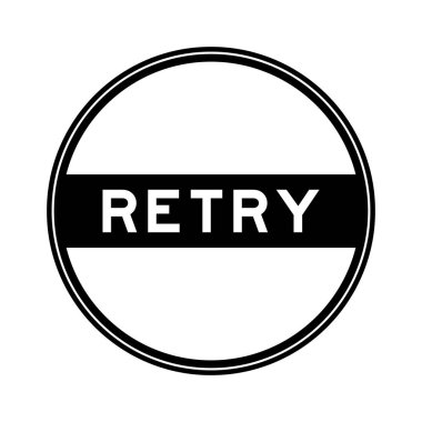 Beyaz arkaplanda siyah renk yuvarlak mühür etiketi