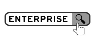 Beyaz arkaplanda büyüteç simgesini devretme ile kelime girişimi içinde arama paneli