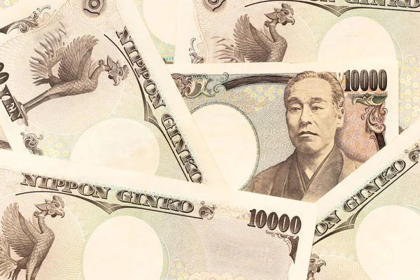 Groupe Billets Japonais 10000 Yen Fond — Photo