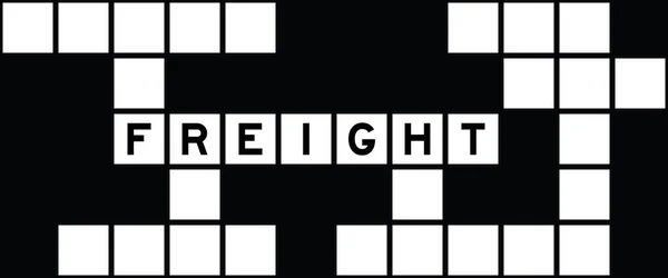 Alphabet Letter Word Freight Crossword Puzzle Background — Wektor stockowy