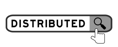 Beyaz arkaplanda büyüteç simgesi ile dağıtılmış sözcük ile arama paneli