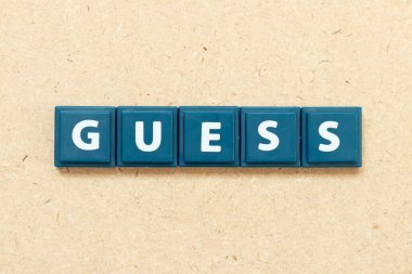 Döşeme alfabesi harfi tahmini tahta arkaplan