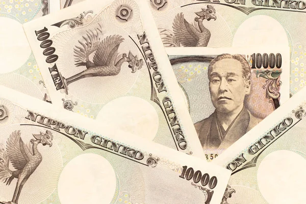 Groupe Billets Japonais 10000 Yen Fond — Photo