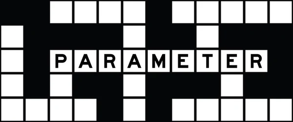 Alphabet Letter Word Parameter Crossword Puzzle Background — 图库矢量图片