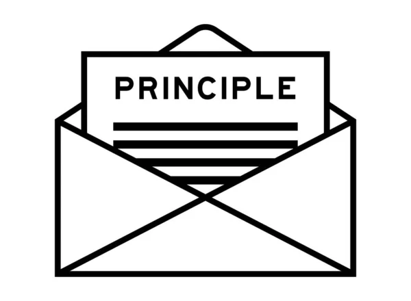 Envelope Letter Sign Word Principle Headline — Stock vektor