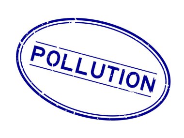 Grunge mavi kirlilik sözcüğü oval lastik mühür beyaz arka planda